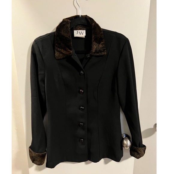 Vintage fur collar jacket - Picture 2 of 4